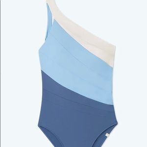 The Sidestroke - Sky & Blue Mountain & White Sand Size 12 NWOT